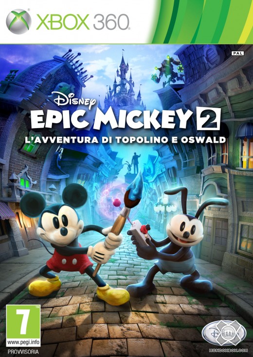 Copertina di Disney Epic Mickey 2: L'Avventura di Topolino e Oswald
