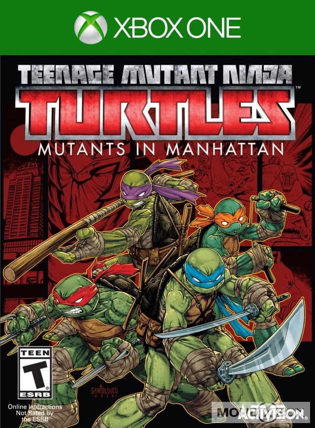 Copertina di Teenage Mutant Ninja Turtles: Mutanti a Manhattan